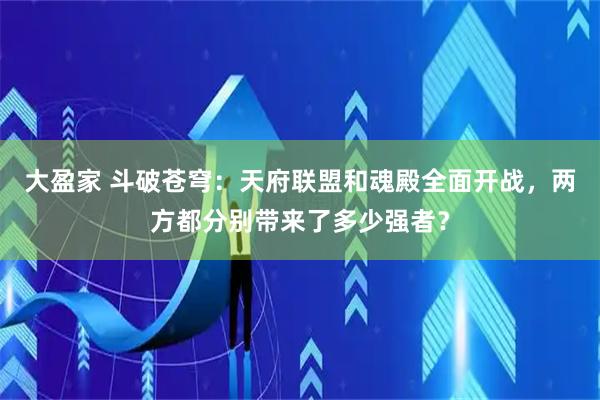 大盈家 斗破苍穹：天府联盟和魂殿全面开战，两方都分别带来了多少强者？